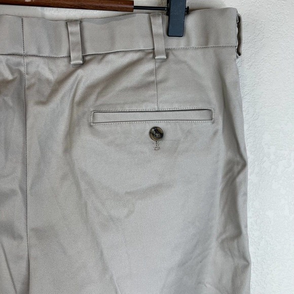 Brooks Brothers Mens Lightweight Chino Stretch Pants 34 Khaki Brown Elliot Fit - Picture 7 of 16